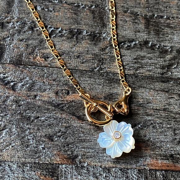 NEW FP x Luna Norte Mother Of Pearl Layering Necklace - Picture 4 of 9